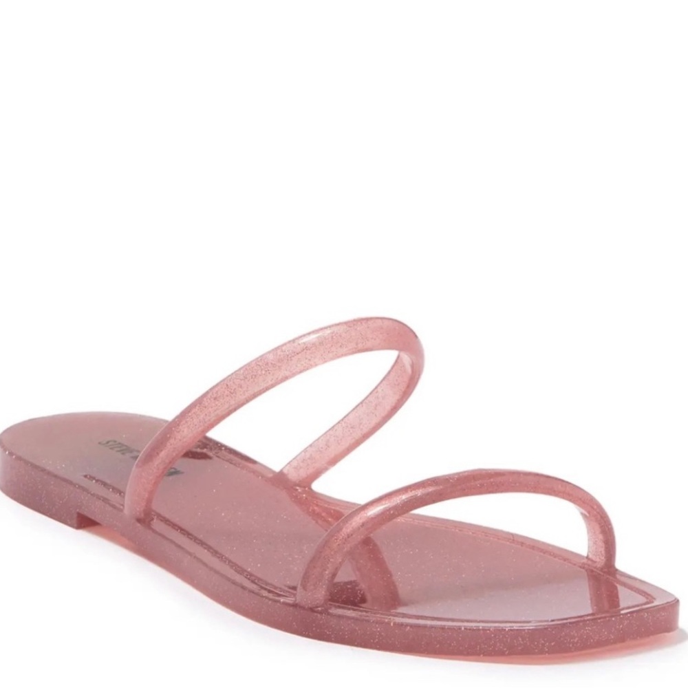 Steve Madden slip on pink glittering jelly sandals - Picture 8 of 8